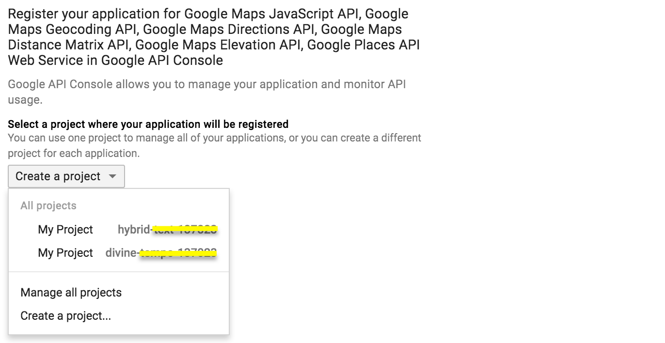 Google Maps Browser API key
